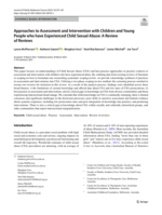 Approaches to Assessment and Intervention with Children and Young People who have Experienced Child Sexual Abuse: A Review of Reviews