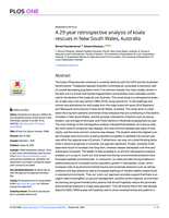 A 29-year retrospective analysis of koala rescues in New South Wales, Australia