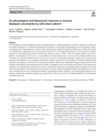 Are physiological and behavioural responses to stressors displayed concordantly by wild urban rodents?