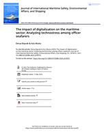 The impact of digitalization on the maritime sector: Analyzing technostress among officer seafarers