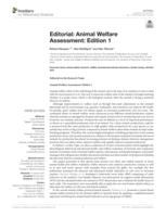 Editorial: Animal Welfare Assessment: Edition 1