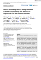 Effects of stocking density during simulated transport on physiology and behavior of largemouth bass (Micropterus salmoides)