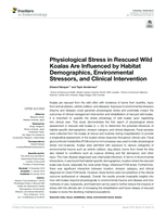 Physiological stress in rescued wild koalas are influenced by habitat demographics, environmental stressors, and clinical intervention