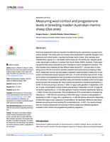 Measuring wool cortisol and progesterone levels in breeding maiden Australian merino sheep (Ovis aries)