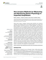 Non-invasive methods for measuring and monitoring stress physiology in imperiled amphibians