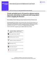 Trends and global power of research on physical activity, depression, and anxiety in adolescents and young adults: science mapping the literature