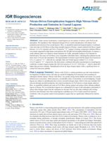 Nitrate-driven eutrophication supports high nitrous oxide production and emission in coastal lagoons