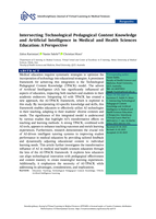 Intersecting Technological Pedagogical Content Knowledge and Artificial Intelligence in Medical and Health Sciences Education: A Perspective