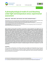 A photophysiological model of coral bleaching under light and temperature stress: experimental assessment