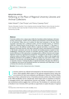 Reflecting on the Place of Regional University Libraries and Archival Collections