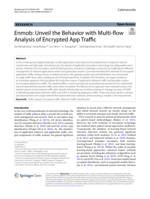 Enmob: Unveil the behavior with multi-flow analysis of encrypted app traffic