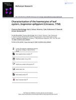 Characterisation of the haemocytes of leaf oysters, Isognomon ephippium (Linnaeus, 1758)