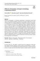 Diffractive ethnography: a divergent methodology in educational research