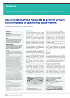 Use of methenamine hippurate to prevent urinary tract infections in community adult women: a systematic review and meta-analysis