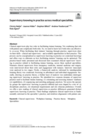 Supervisory knowing in practice across medical specialities
