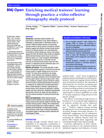 Enriching medical trainees’ learning through practice: a video reflexive ethnography study protocol
