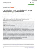 The Application of Classic Grounded Theory in Nursing Studies: A Qualitative Systematic Review