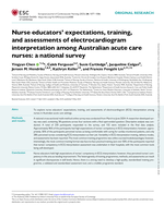 Nurse educators' expectations, training, and assessments of electrocardiogram interpretation among Australian acute care nurses: a national survey