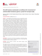 Aircraft lavatory wastewater surveillance for movement of antimicrobial resistance genes: a proof-of-concept study