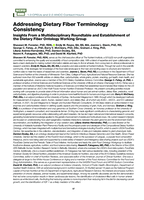 Addressing Dietary Fiber Terminology Consistency: Insights From a Multidisciplinary Roundtable and Establishment of the Dietary Fiber Ontology Working Group