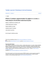 Effects of probiotic supplementation for piglets in a nursery: a meta-analysis of controlled randomized studies