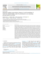 Metabolite profiling reveals distinct changes in C-and N-metabolism of lentil (Lens culinaris Medik.) under CO2 enrichment in two contrasting growing seasons in the field