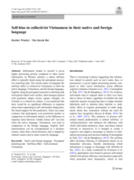 Self-bias in collectivist Vietnamese in their native and foreign language