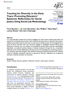 Teaching for Diversity in the Early Years: Promoting Educators' Epistemic Reflexivities for Social Justice Using Social Lab Methodology