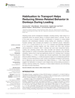 Habituation to Transport Helps Reducing Stress-Related Behavior in Donkeys During Loading