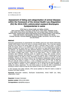 Assessment of listing and categorisation of animal diseases within the framework of the Animal Health Law (Regulation (EU) No 2016/429): antimicrobial‐resistant Brachyspira hyodysenteriae in swine