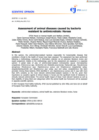 Assessment of animal diseases caused by bacteria resistant to antimicrobials: Horses