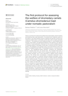 The first protocol for assessing the welfare of dromedary camels (Camelus dromedarius) kept under nomadic pastoralism
