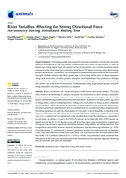 Rider variables affecting the stirrup directional force asymmetry during simulated riding trot