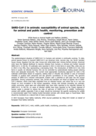 SARS-CoV-2 in animals: susceptibility of animal species, risk for animal and public health, monitoring, prevention and control