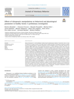 Effects of chiropractic manipulations on behavioral and physiological parameters in healthy horses: A preliminary investigation