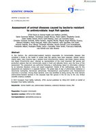 Assessment of animal diseases caused by bacteria resistant to antimicrobials: kept fish species