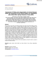 Assessment of listing and categorisation of animal diseases within the framework of the Animal Health Law (Regulation (EU) 2016/429): Spring Viraemia of Carp (SVC)