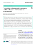 Text mining and topic modeling insights on fish welfare and antimicrobial use in aquaculture