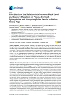 Pilot Study of the Relationship between Deck Level and Journey Duration on Plasma Cortisol, Epinephrine and Norepinephrine Levels in Italian Heavy Pigs