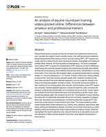 An analysis of equine round pen training videos posted online: Differences between amateur and professional trainers