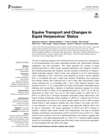 Equine Transport and Changes in Equid Herpesvirus' Status