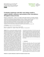Evaluating a landscape-scale daily water balance model to support spatially continuous representation of flow intermittency throughout stream networks