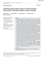 Identifying priority aquatic refuges to sustain freshwater biodiversity in intermittent streams in eastern Australia