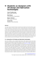 Students as designers with 3D design and fabrication technologies