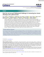 How low can you go? Widespread challenges in measuring low stream discharge and a path forward