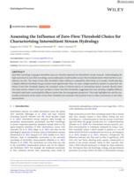 Assessing the influence of zero-flow threshold choice for characterising intermittent stream hydrology
