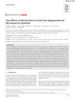 The Effects of Myrtle Rust on Post‐Fire Regeneration of Myrtaceae in Australia