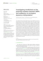 Investigating mindfulness as the potential mediator between NBPA and wellbeing: an ecological dynamics interpretation