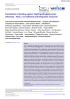 Vaccination of poultry against highly pathogenic avian influenza – Part 2. Surveillance and mitigation measures