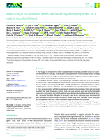Pine-fungal co-invasion alters whole-ecosystem properties of a native eucalypt forest